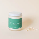 let's stay home (sandalwood + lavender) - all natural organic scented candle